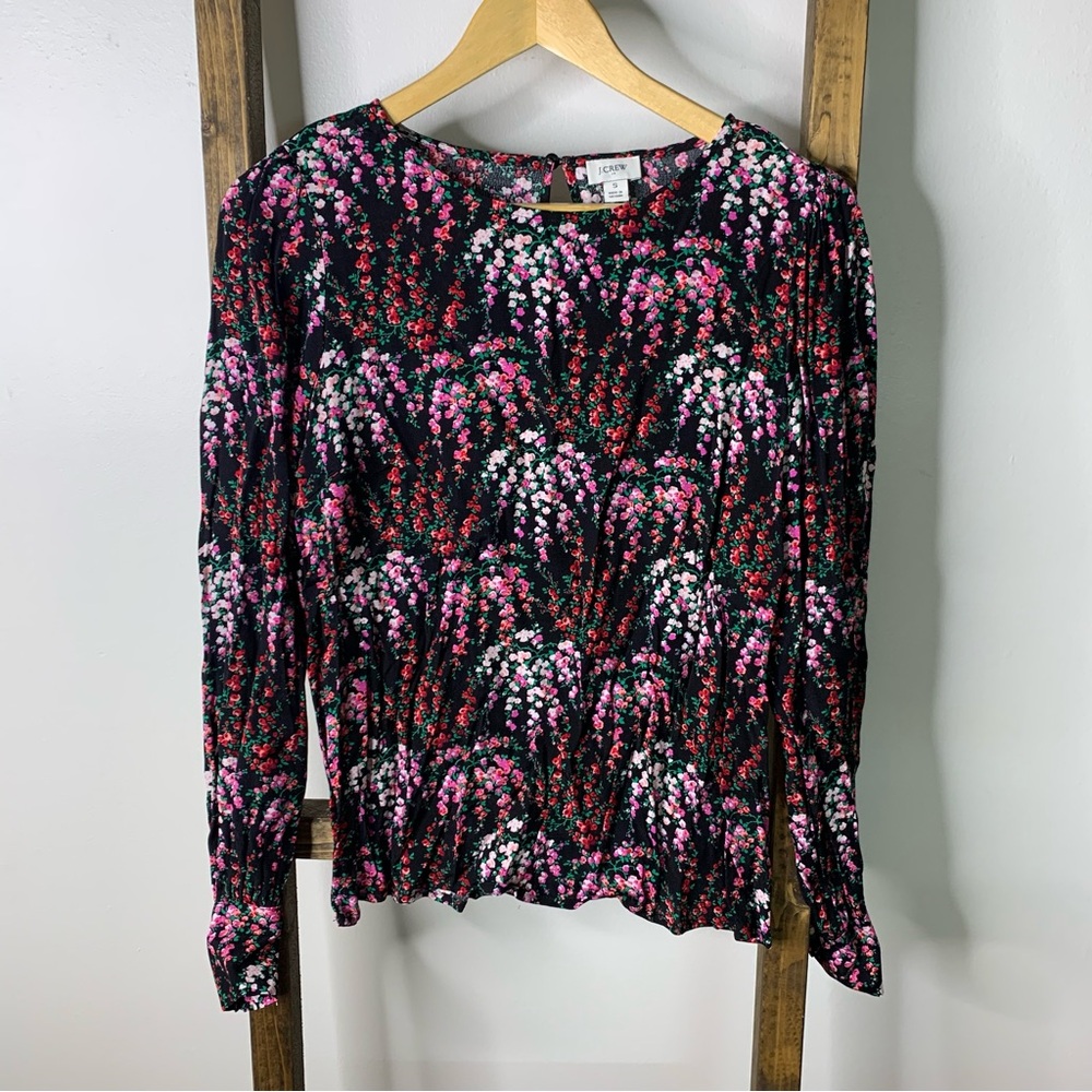 J. Crew Floral Long Sleeve Women's Top